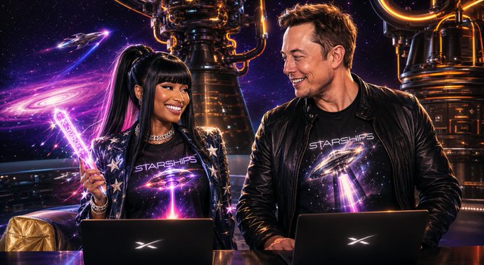 🚀👑 Nicki Minaj Takes Over SpaceX