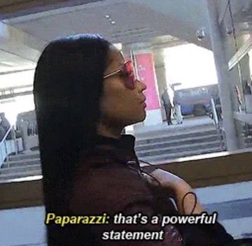 Woman in sunglasses with paparazzi meme