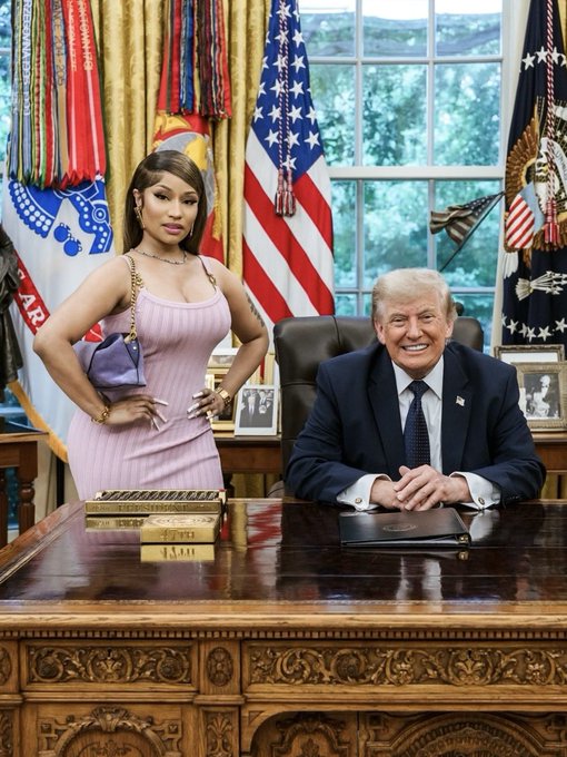 FROM THE MIXTAPE TO THE OVAL OFFICE: #WhiteHouseBarbie Nicki Minaj Fulfills the “I Get Crazy” Prophecy!