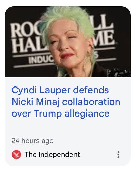 🎀💖 CYNDI LAUPER STANDS BY NICKI MINAJ! 👑✨