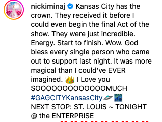 Nicki Minaj’s Gag City Tour: Kansas City Rocked!