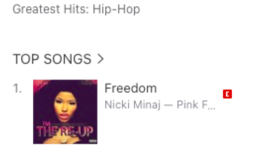 Freedom #1 on Hip Hop iTunes 10_16_25