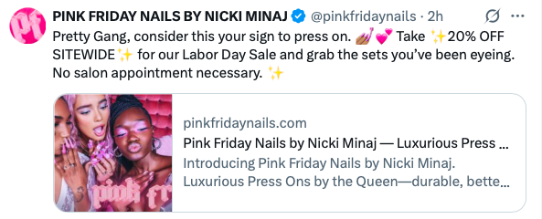 💅🏽⭐ Labor Day Weekend Is the Perfect Time to Shop Pink Friday Nails!