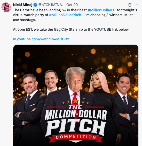 #MillionDollarPitch Is Now Trending!