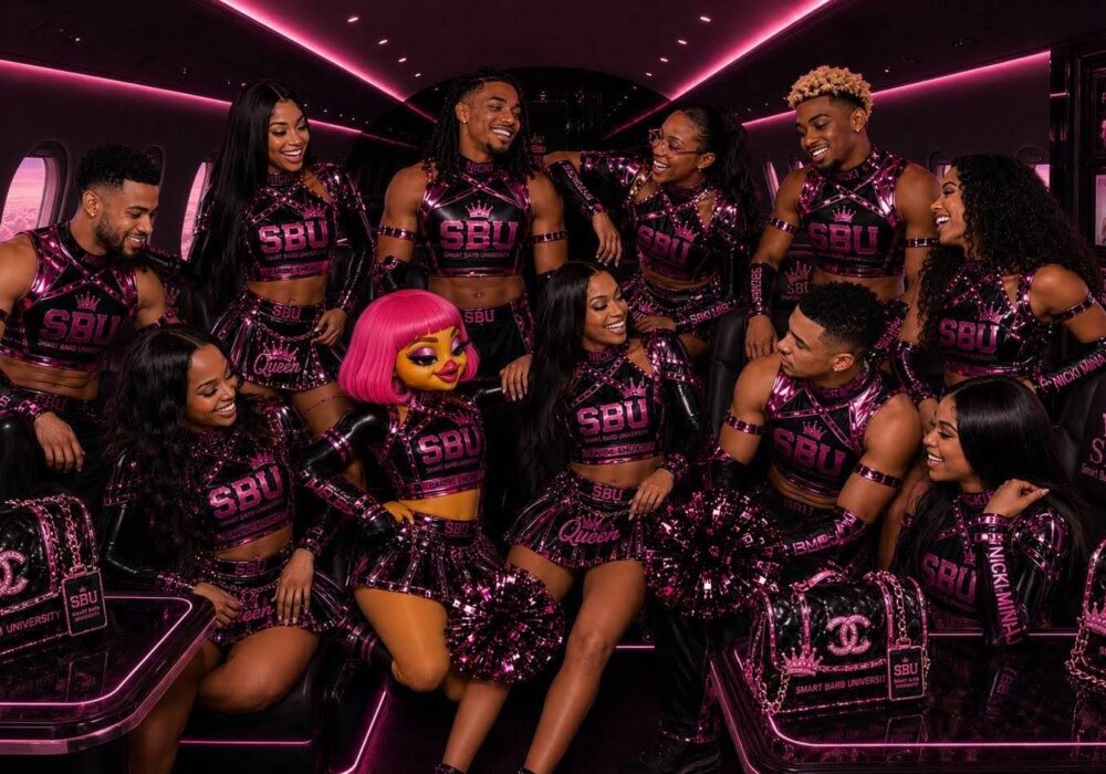 👑💗 Stream. Barb. Repeat. 💗👑 Shoutout to Our Gag City SBU Cheerleaders!💗👑